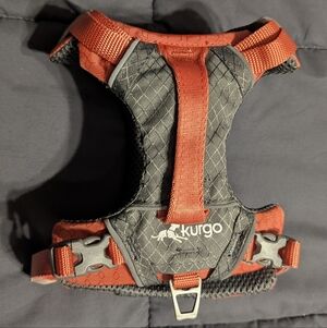 KURGO Grey and Coral Pink Rugged Dog Harness Size small 10-25lbs